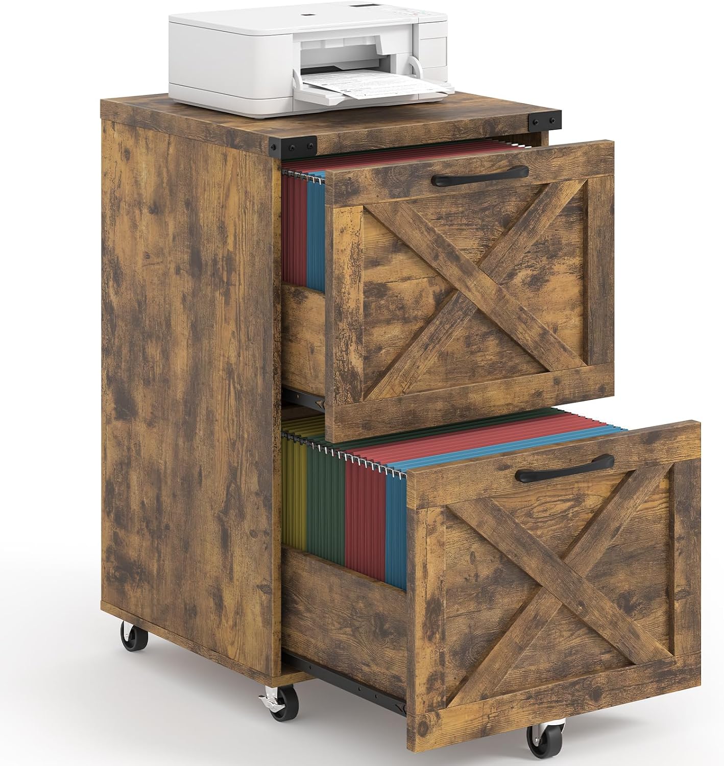 Farmhouse Mobile File Cabinet