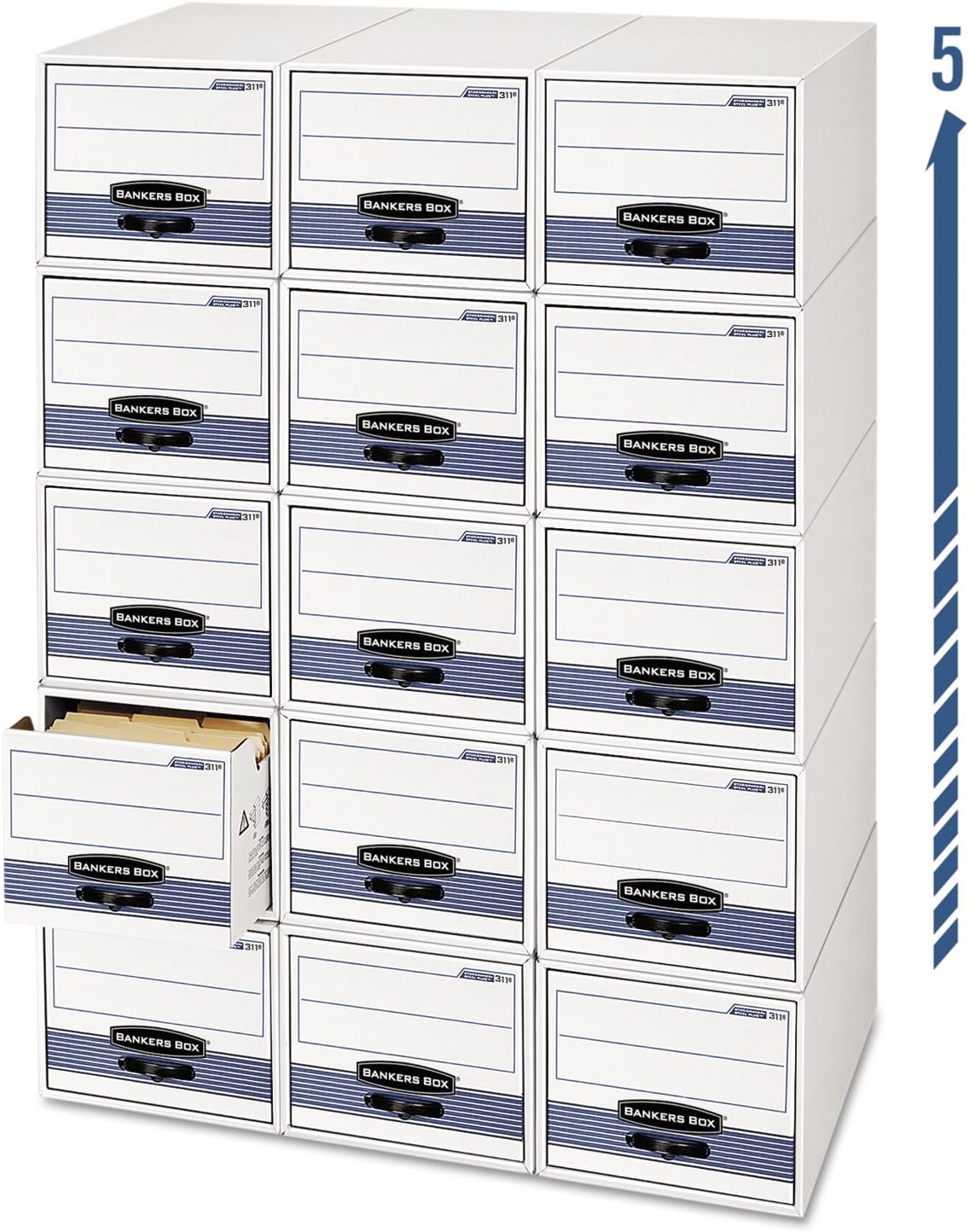 Letter Filing Cabinet - 6-Pack
