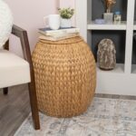 Natural Hyacinth Storage Stool