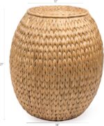 Natural Hyacinth Storage Stool