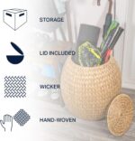 Natural Hyacinth Storage Stool