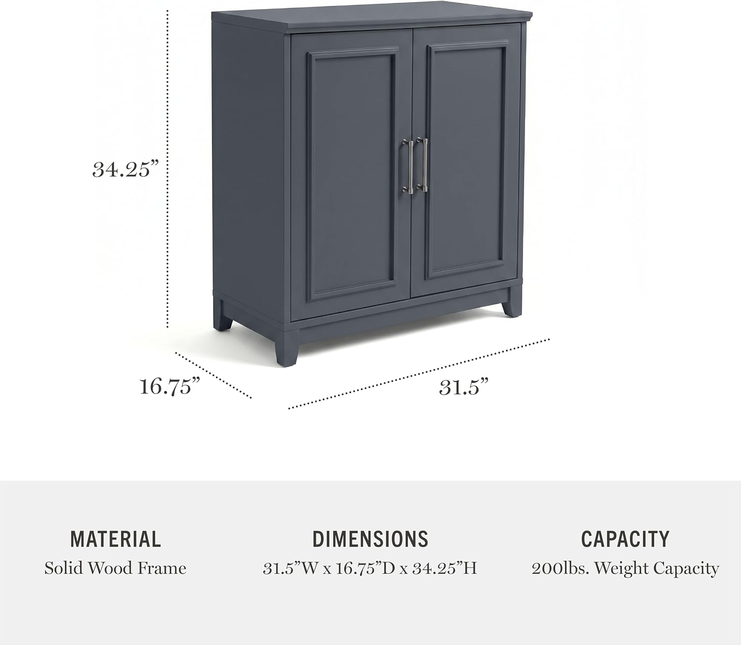 Slate Blue Storage Cabinet