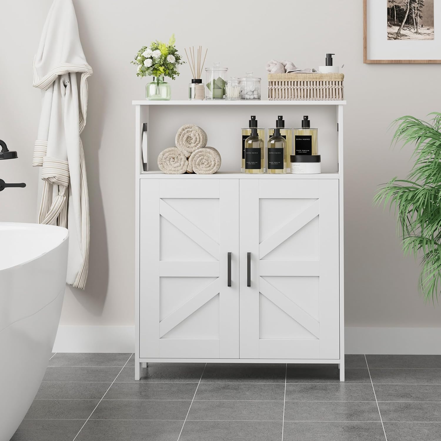 White Farmhouse Style Storage